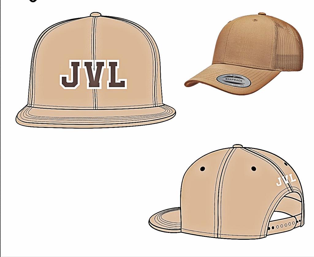 JVL TRUCKER CAPS - Cream brown - JVL 