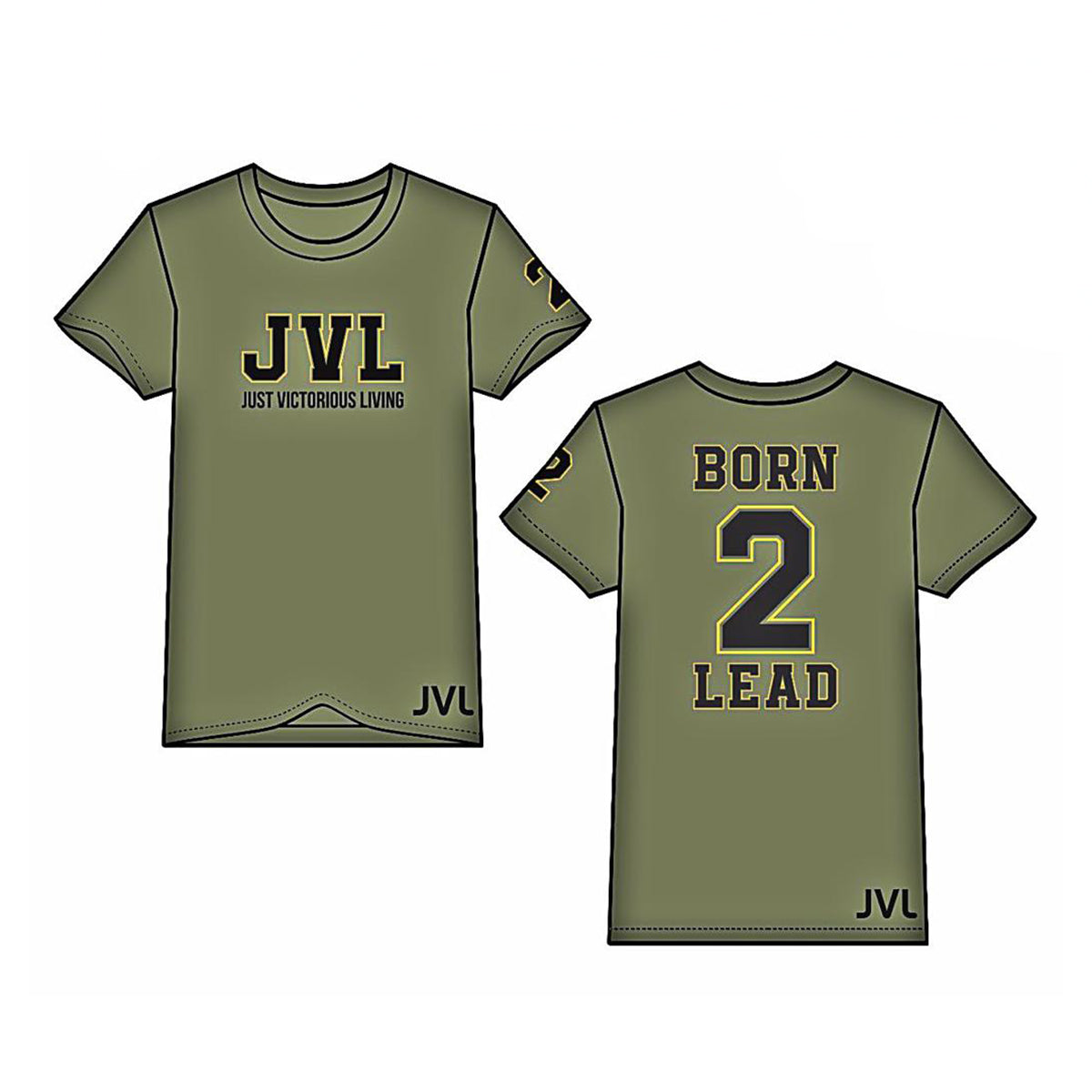 Athletic T-Shirt | Khaki - JVL 