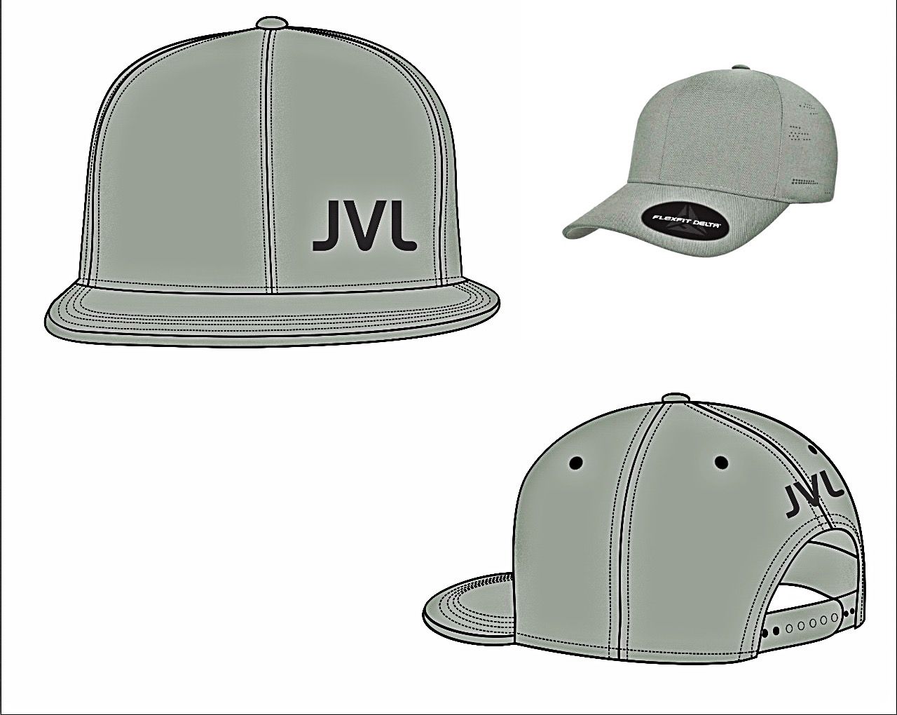 JVL SIGNATURE FLEX CAPS - Grey - JVL 